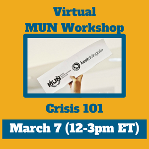 March 7 12-3 pm ET - Crisis 101 Virtual Workshop