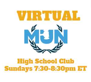 2024 High School Beginner MUN Club - Sunday 7:30-8:30pm EST