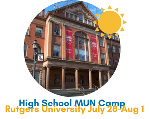 High School MUN Institute - Day Camp - Rutgers - July 28-Aug 1 ($1,698)