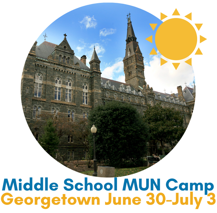 Middle School MUN Institute - Day Camp - Georgetown - June 30-July 3 ($1,399)